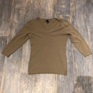 Olive V-Neck Sweater